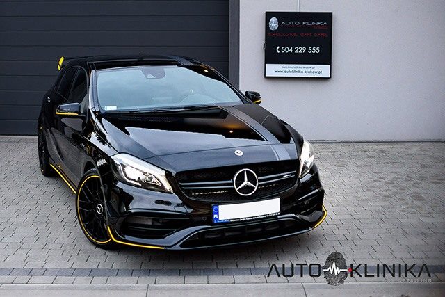 Mercedes Benz A45 AMG Yellow Night